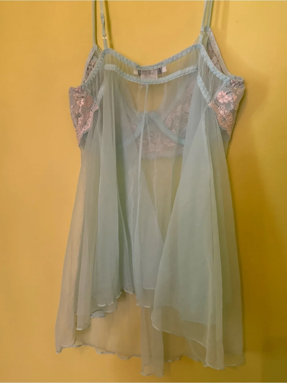 Vintage lace babydoll slip camisole lingerie dress - Picture 6 of 6